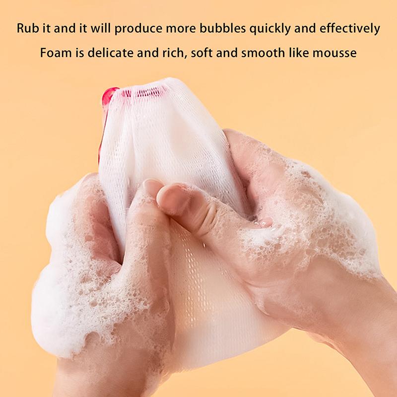 Hangable 10Pcs/Set Exfoliating Bath Bubble Delicate Foam Face Cleansing Tool Soap Saver Bag Net Soap Pouch Foaming Mesh Bag
