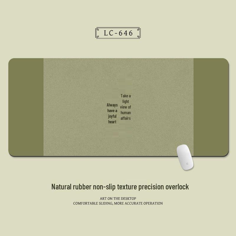 Extra Large Chinese Style Minimalist Mouse Pad with Wrist Rest