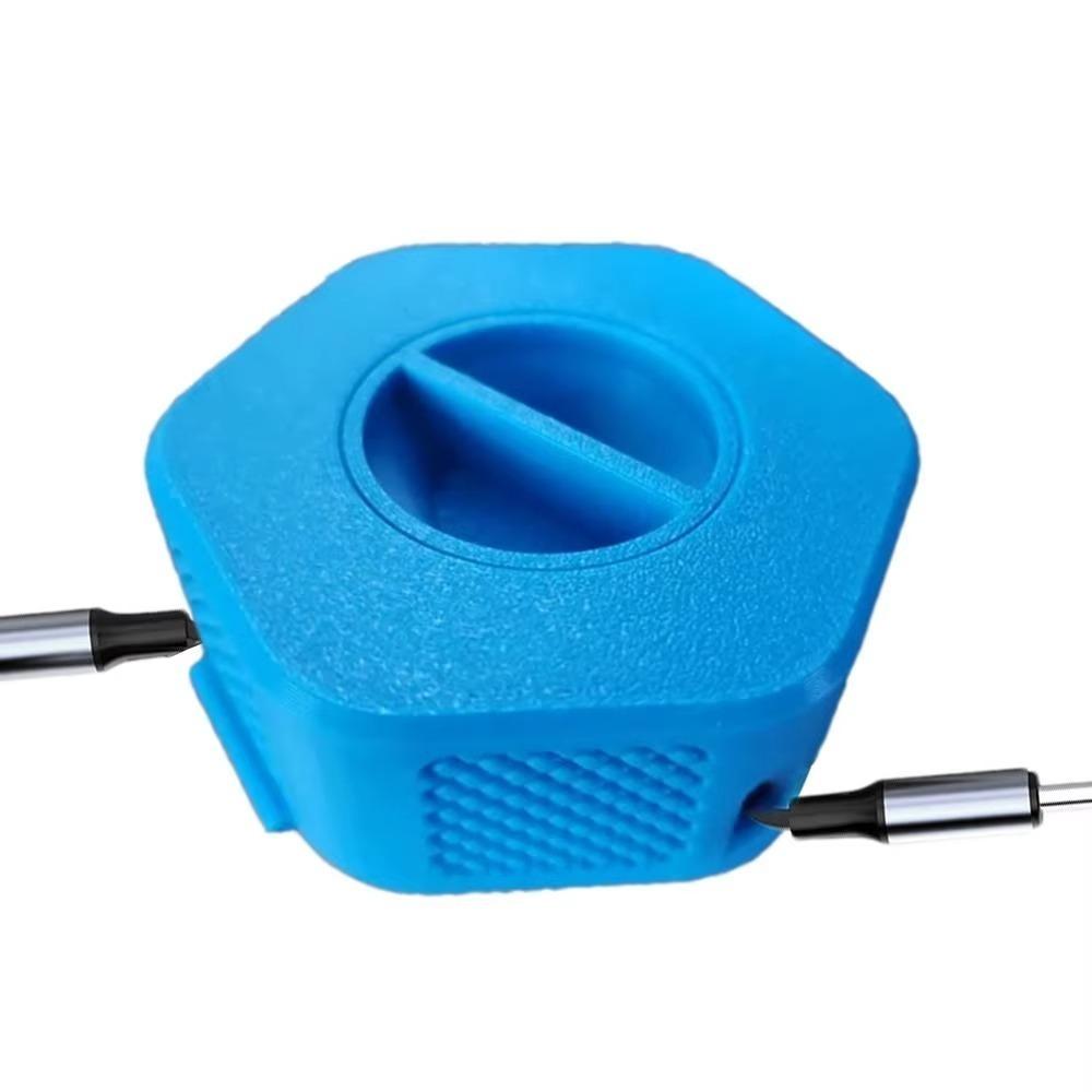 

Retractable Portable Cable Organizer Small Cord Organizer Home Decor Charging Cable Winder синий