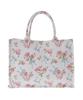 Maison de Fleur Rose Ribbon Gobelin Square Tote Bag, Women's, Off-White