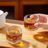 80ml Elegant Tea Mug High End Glass Cup Classic Heat-resistant Water Cup Small Wine Glass Drinking Glasses Household Accessories