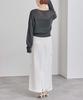 Yours Sheer Rib Knit BFXU1820 Medium Charcoal V-Neck Lamé Women's