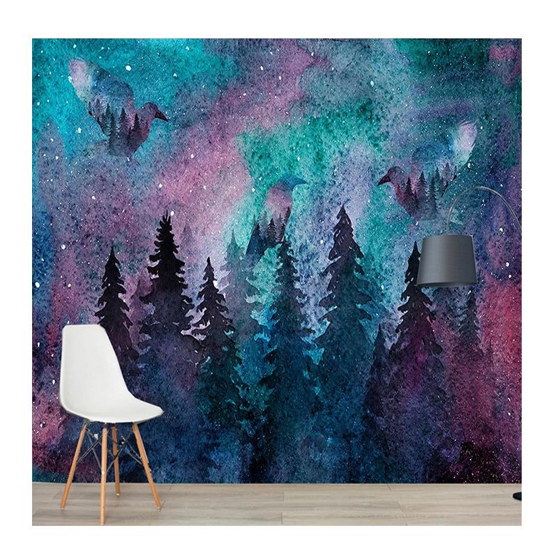 

3D Wallpaper For Children s Room Cartoon Colorful Forest Wall Mural Home Decor For Bedroom Wall Paper 200 cm(W) x 140 cm(H)