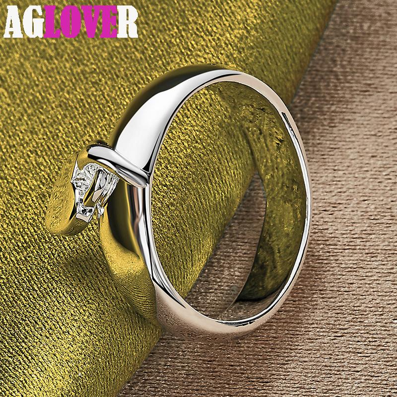 Bijuterii inel de blocare a inimii din argint 925