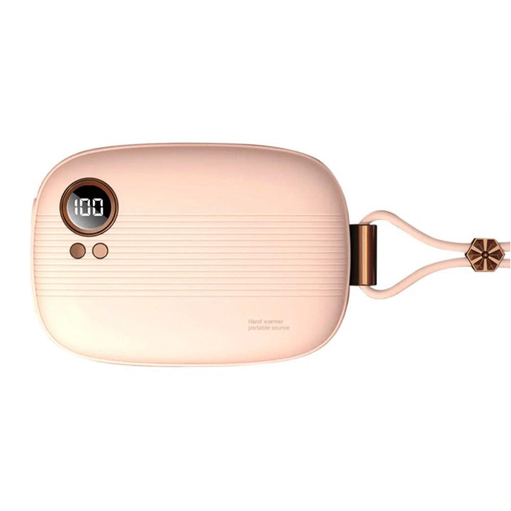 Portable Hand Warmer Electric Hand Warmer with Hanging Rope Mini Hand Warmer Heater Powerbank Hand Heater for Indoor Outdoor