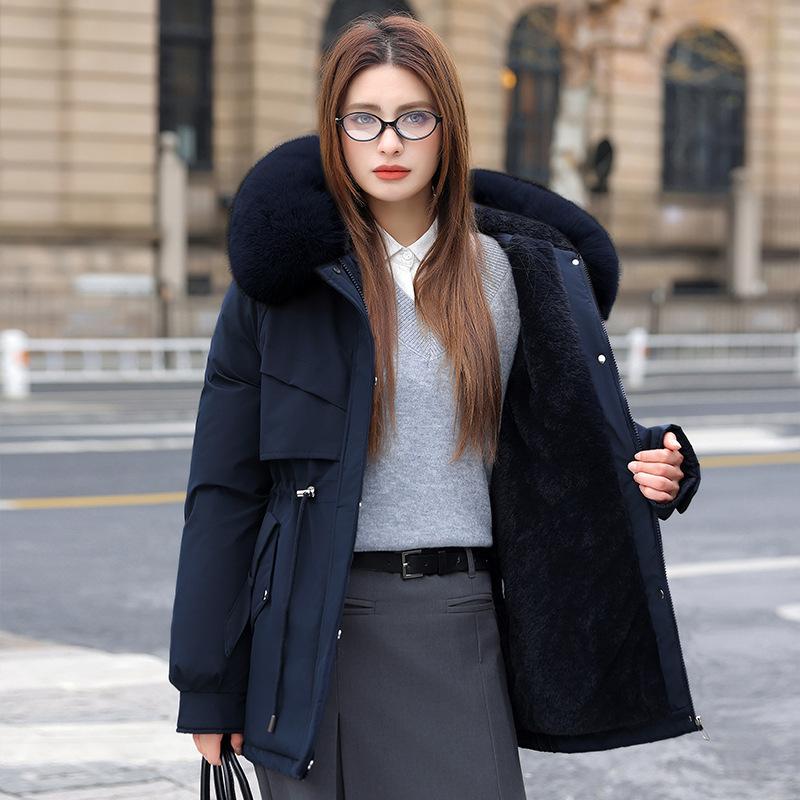 Jacket Pie Overcomes Women's Winter New Removable Fur Collar Liner Small Young Casual Jacket Women