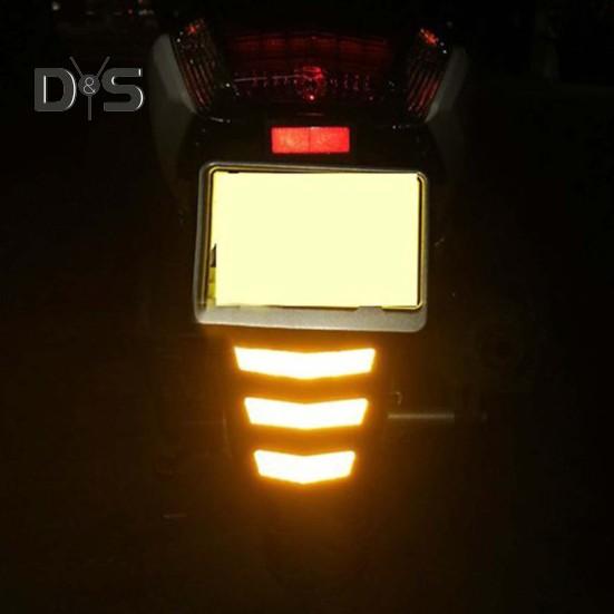 3ks Jasná noční výstražná nálepka Dobrý jas Praktická noční reflexní nálepka na motocykl
