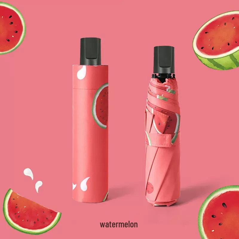 

Fruit-Patterned UV Protection Compact Umbrella with Logo Printing 97 cm