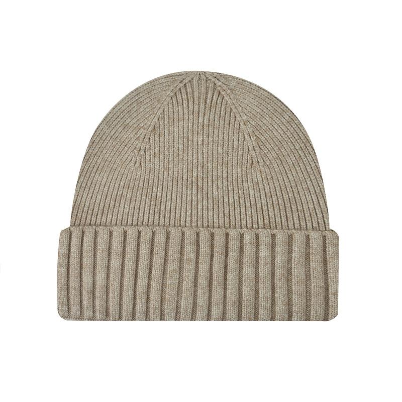Solid color classic knitted hat men's casual versatile student couple cold hat women's autumn and winter warm wool hat