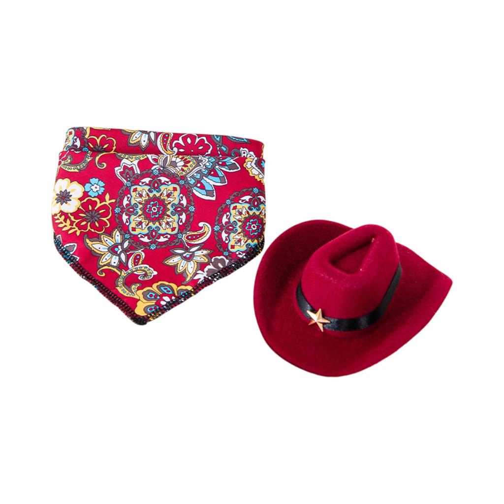 Western Cowboy Haustierhut, Niedliche & Hundekopfbedeckung, Sonnenschutzhut für kleine & mittelgroße Hunde