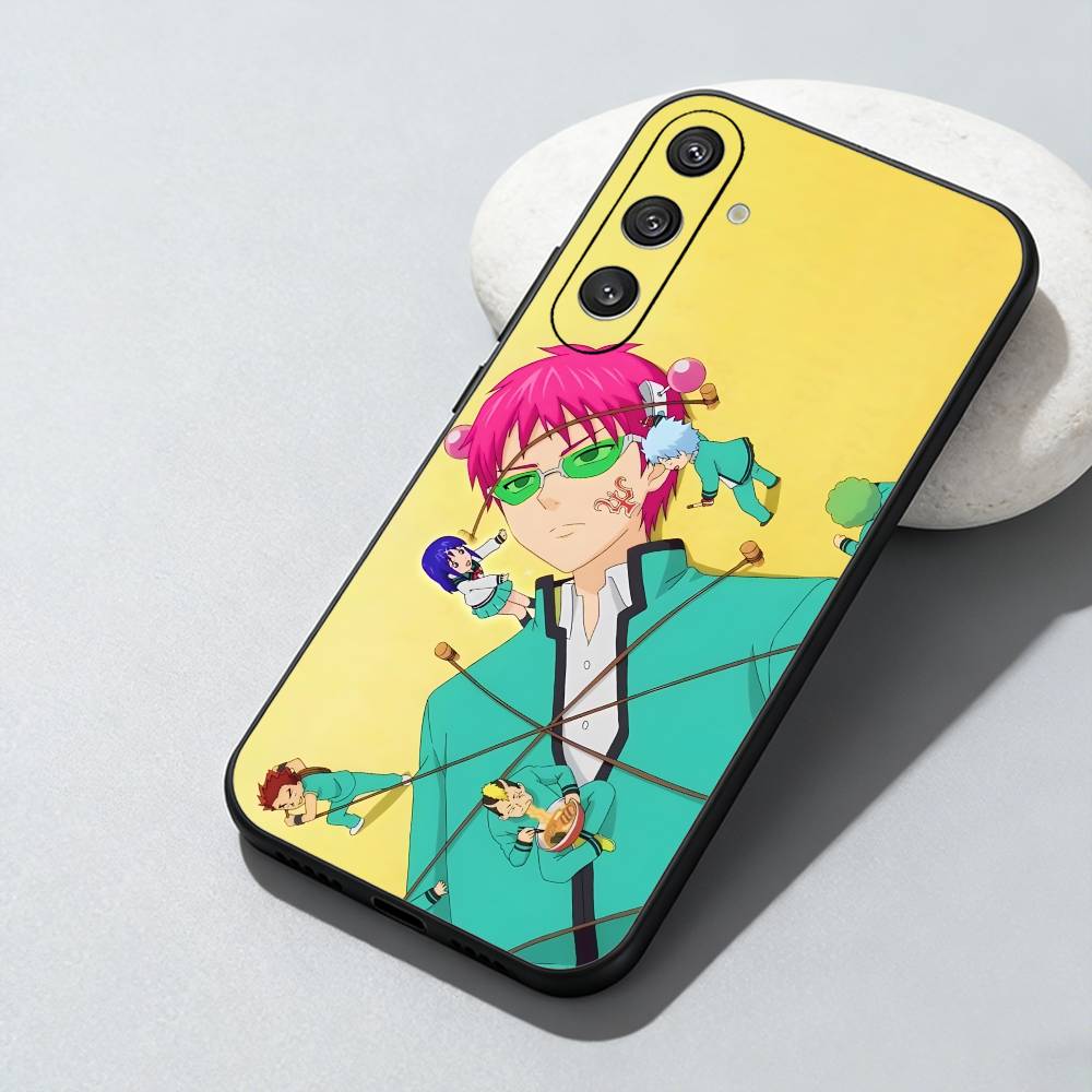 

K-Kusuo S-Saiki From Anime The Disastrous Phone Case For Samsung Galaxy A73,A72,A71,A70,A52,A51 Others Soft Black Cover Samsung a52