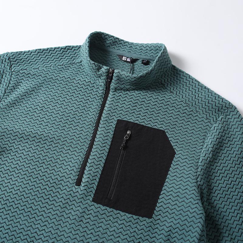 Unisex Mountain Fleece Jacket: Velvet-Lined Hoodie, Long Sleeve, Stand Collar, Autumn/Winter Base Layer