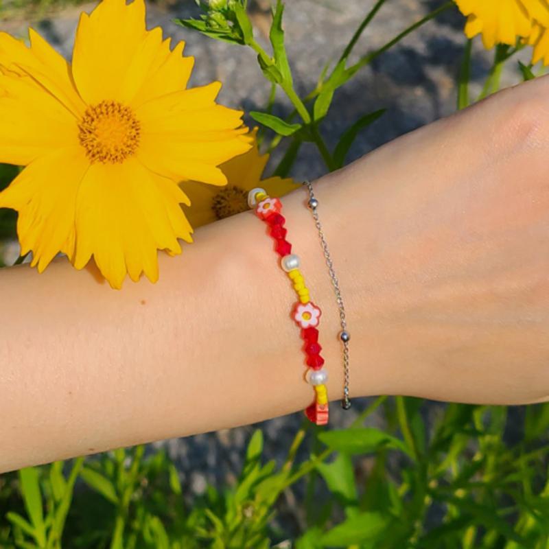 L’OMBRILLANT La Vie En Rose Bracelet Set (RED)