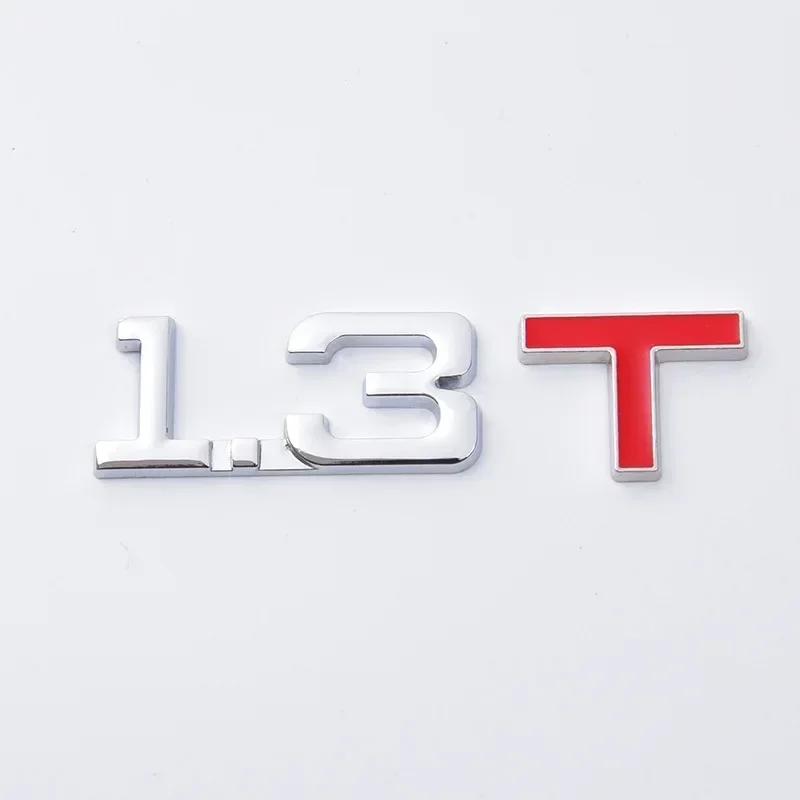 3D Metal 1.5T 1.6T 1.8T 2.0T 2.2T 2.4T 2.5T 2.8T 3.0T Car Sticker Emblem Badge Decal For Mazda KIA Renault TOYOTA BMW Ford Focus