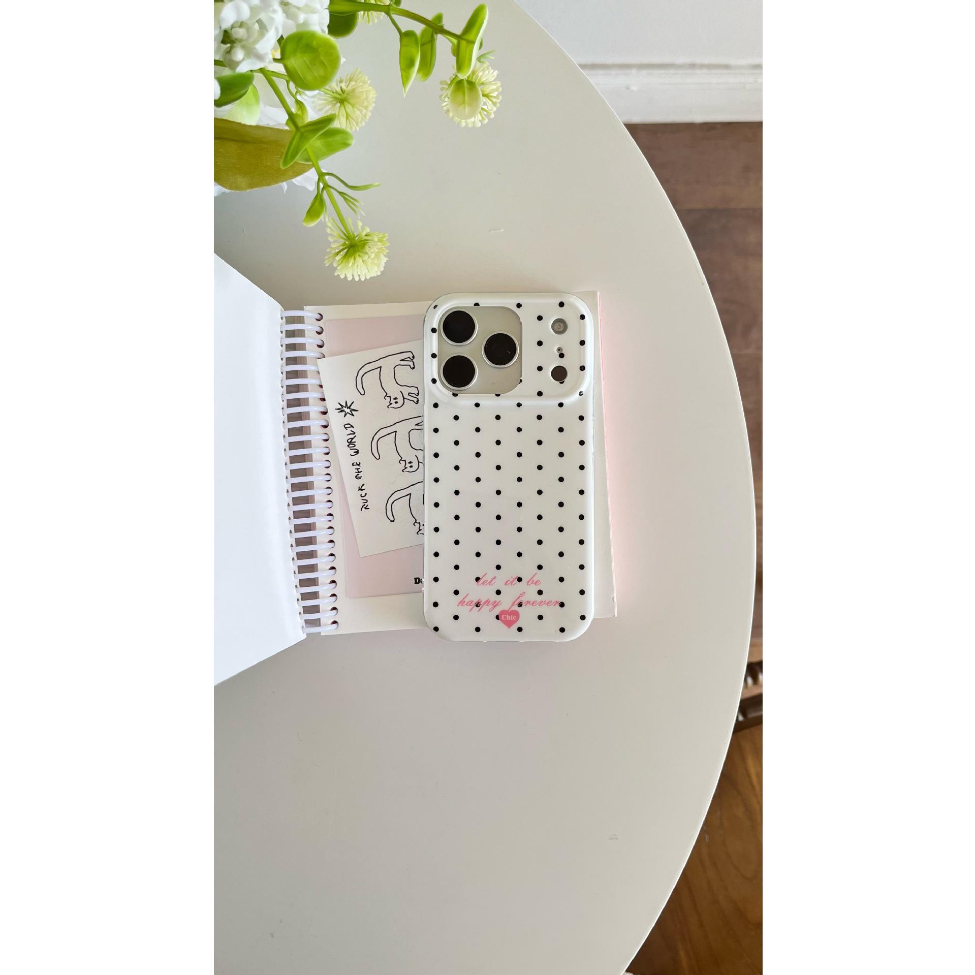 

Polka Dot Cherry Pendant iPhone Case for Women - Fits iPhone 15, 16, 17, and 17 Pro Max. Cute & Stylish. iPhone 15 Pro Max