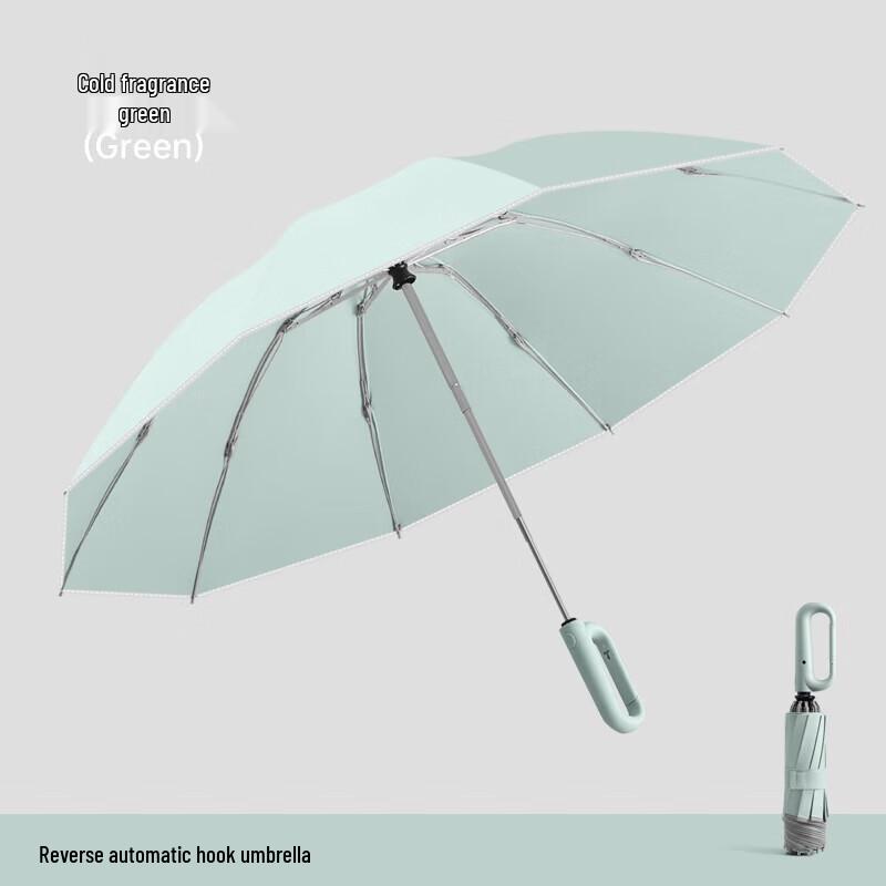 MAYDU Automatic Three-Fold Reverse Umbrella