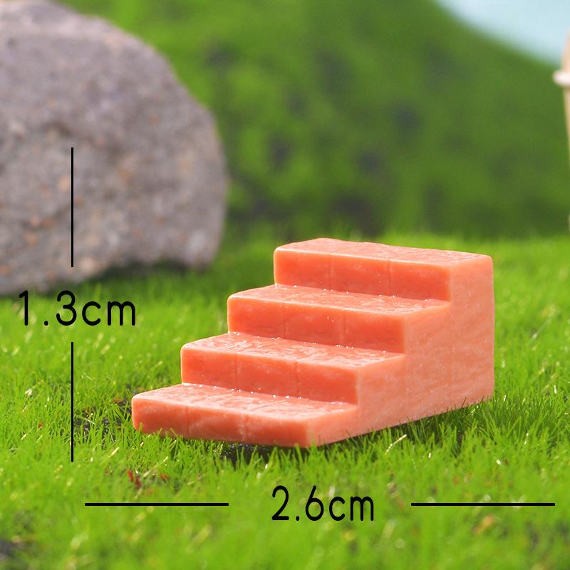 Mini Decorative Items Simulate Ancient-style Stone Staircase Garden Bonsai and Resin Handicrafts