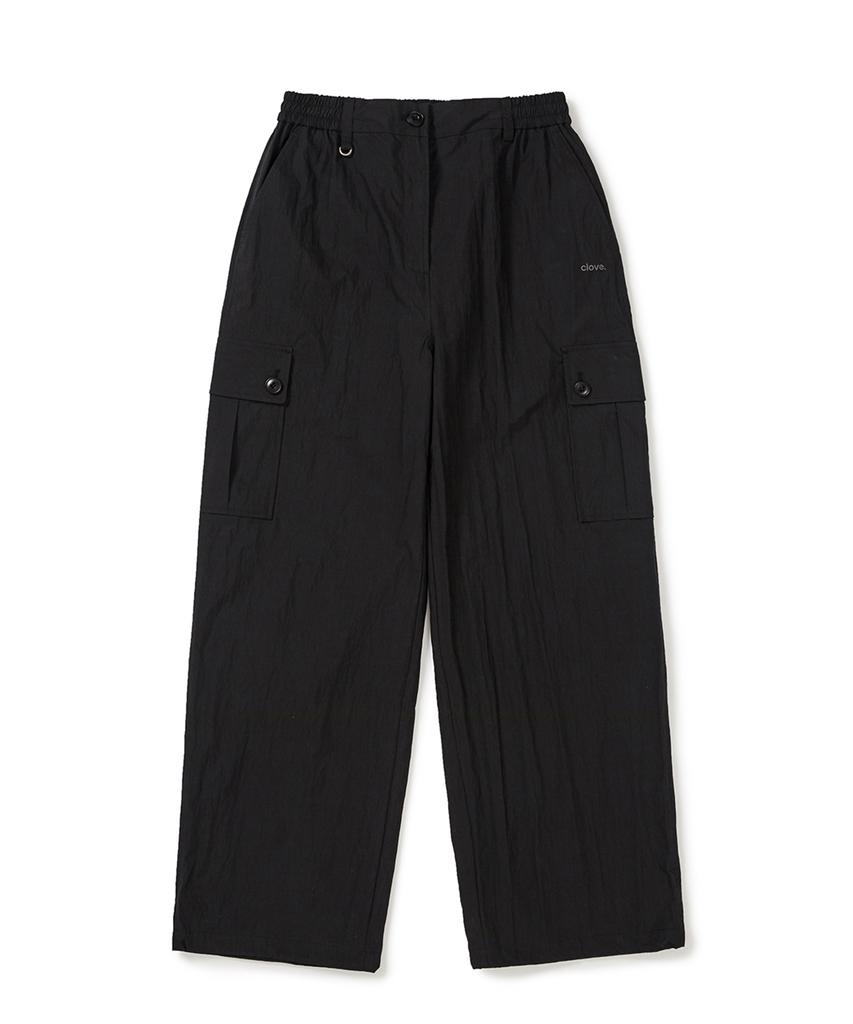 CLOVE [25Ss Clove] Parachute Cargo Pants (Black)