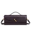 Specialized In Niche Woven One-Shoulder Baguette Bags, Fashionable Portable And Horizontal Clutch Bags, Versatile Women'S Oblique Span Bags