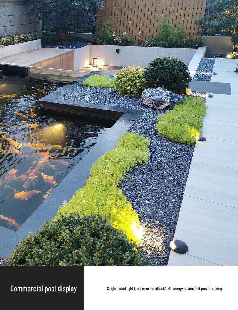 LED Waterproof Outdoor Turtle Back Step Light: In-Ground, Side-Emitting Walkway Illumination
