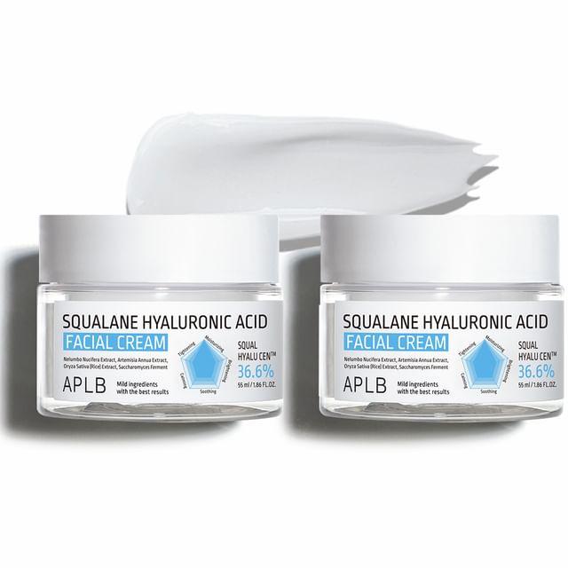 APLB - Squalane Hyaluronic Acid Facial Cream Set 55ml x 2 pcs