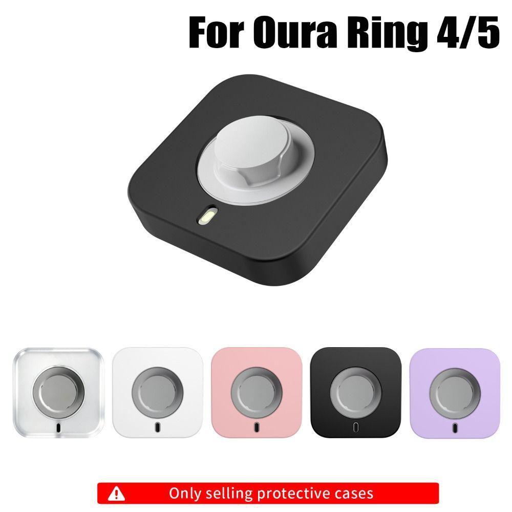 Silicone Charging Dock Protective Case for Oura Ring 4/5 Smart Ring Accessories