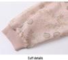 Spring Gauze Sleeve Knit Top for Middle-Aged Women