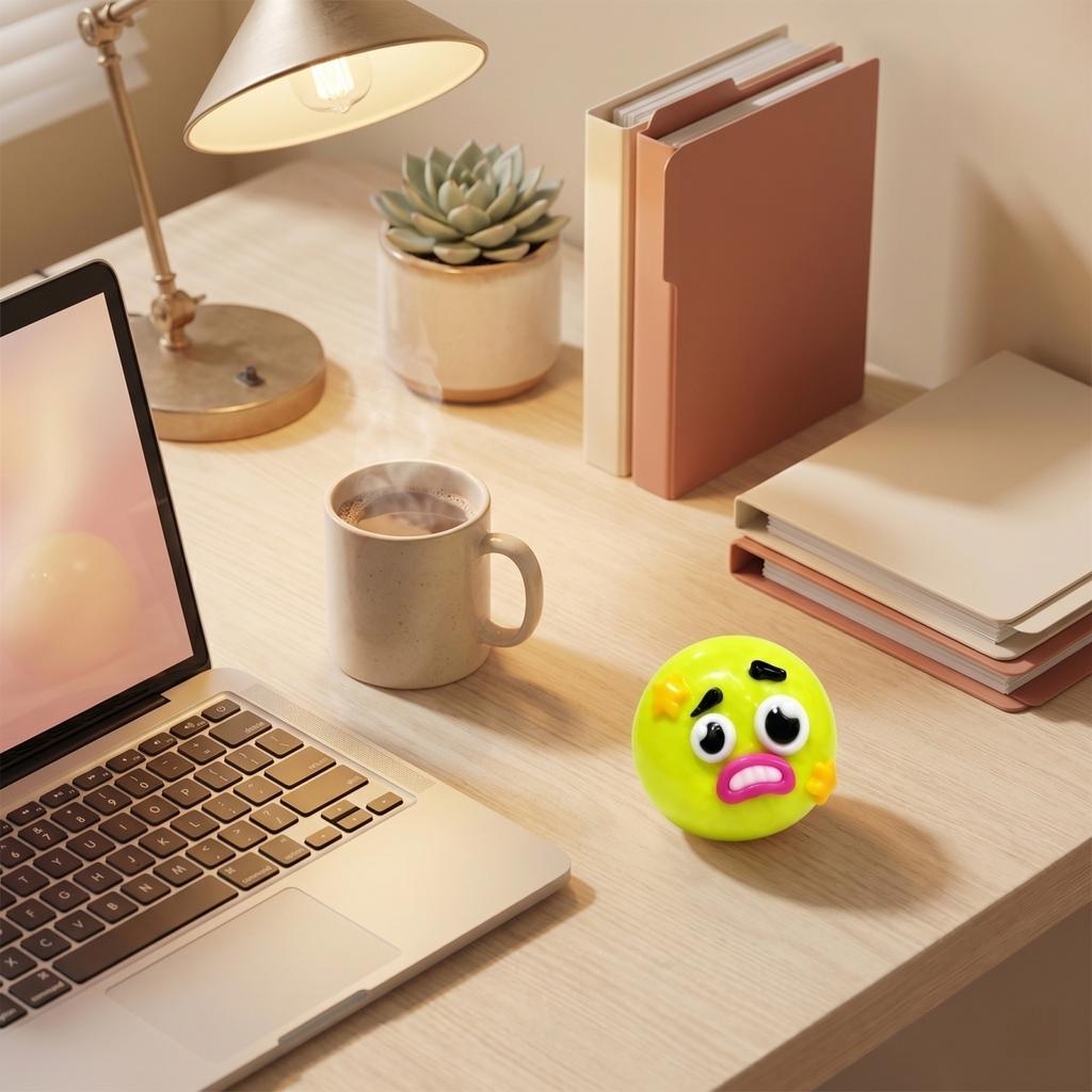 Slow Rebound Stress Relief Toy with DIY Face Accessories for Relaxation Hand Squeeze Ball for Office Home School Use