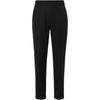 Lifestyle Series Letter Print Straight Leg Casual Knit Sports Pants Women Pants Basic-Black 162328302-1