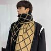 Men's Autumn Winter Knitted Wool Thickened Warm Neck Warmer Women's Couple Korean Style Versatile Japanese-Style