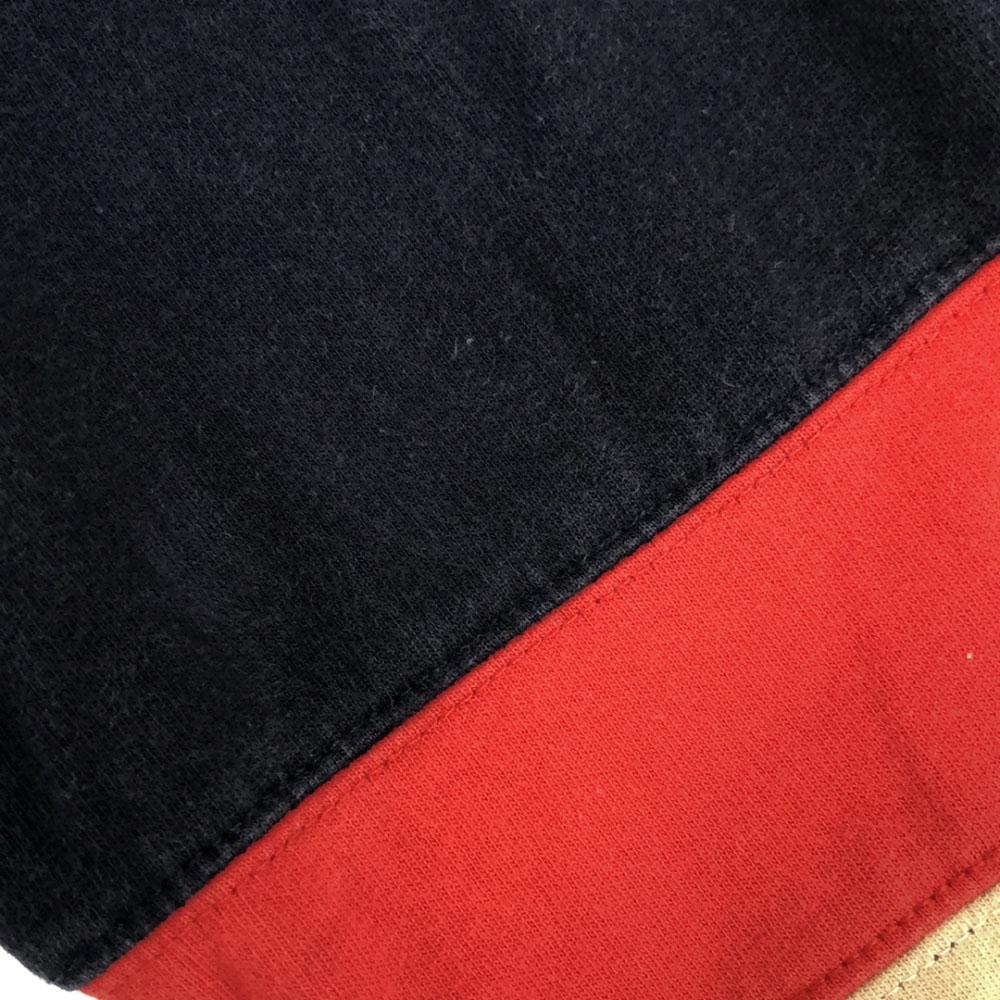 FILA 90s Old Long sleeve V neck T-shirt S Navy system Ron T Men's Used