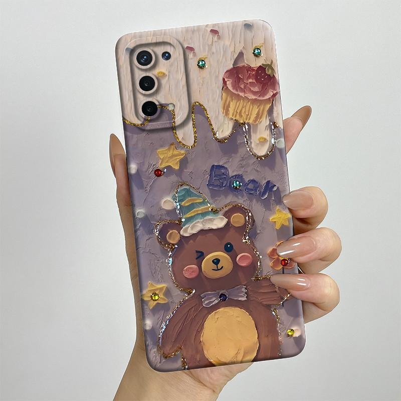 For OPPO A74 5G A54 5G Case A93 5G Capa Silicone Soft Phone Funda CPH2197 CPH2195 CPH2263 Painted Printed Protective Back Cover