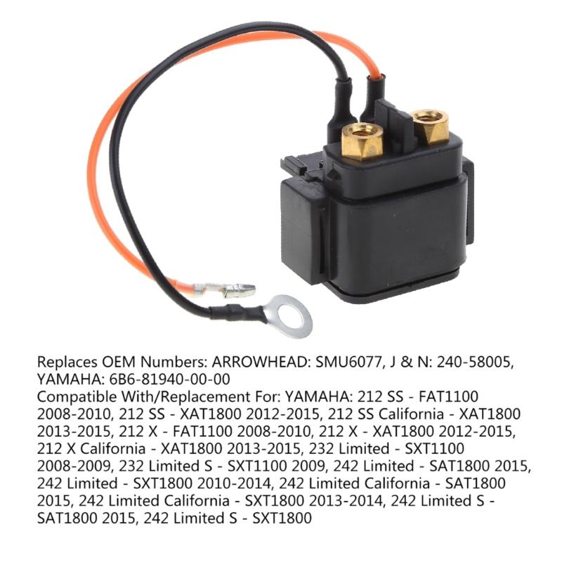 68N-81940-00-00 Starter Relays Solenoid for PWC GP1300 GP1300R Waverunner GP1300 R Jets Skis 2003 2004