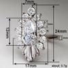 Xiaomi Huitan Elegant Sparkling Cubic Zirconia Ring for Women Luxury Delicate Wedding Engagement Noble Bridal Fashion Jewelry Lady Gift