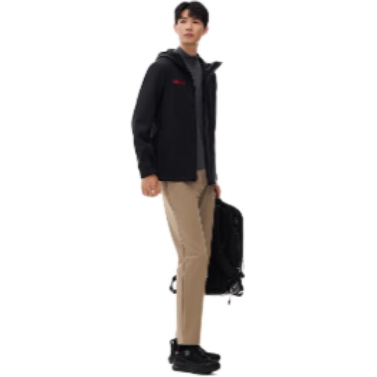 Anta Fleece Slim Fit Water-Resistant Training Pants Men Bottoms Khaki 152517506N-2