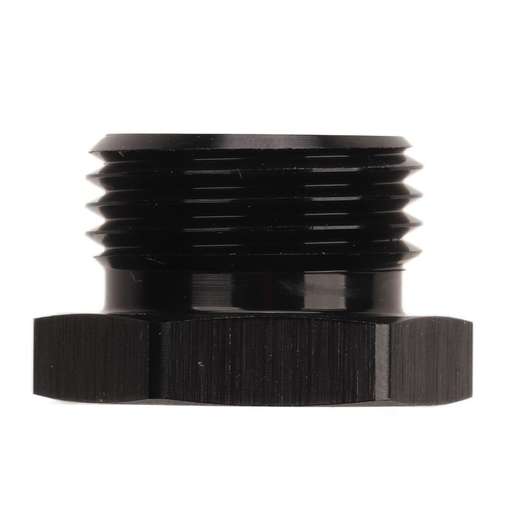 Hex Nut with O Ring 8AN 1 8in NPT Internal Thread Black Aluminum Hex Head Nut for Vehicle