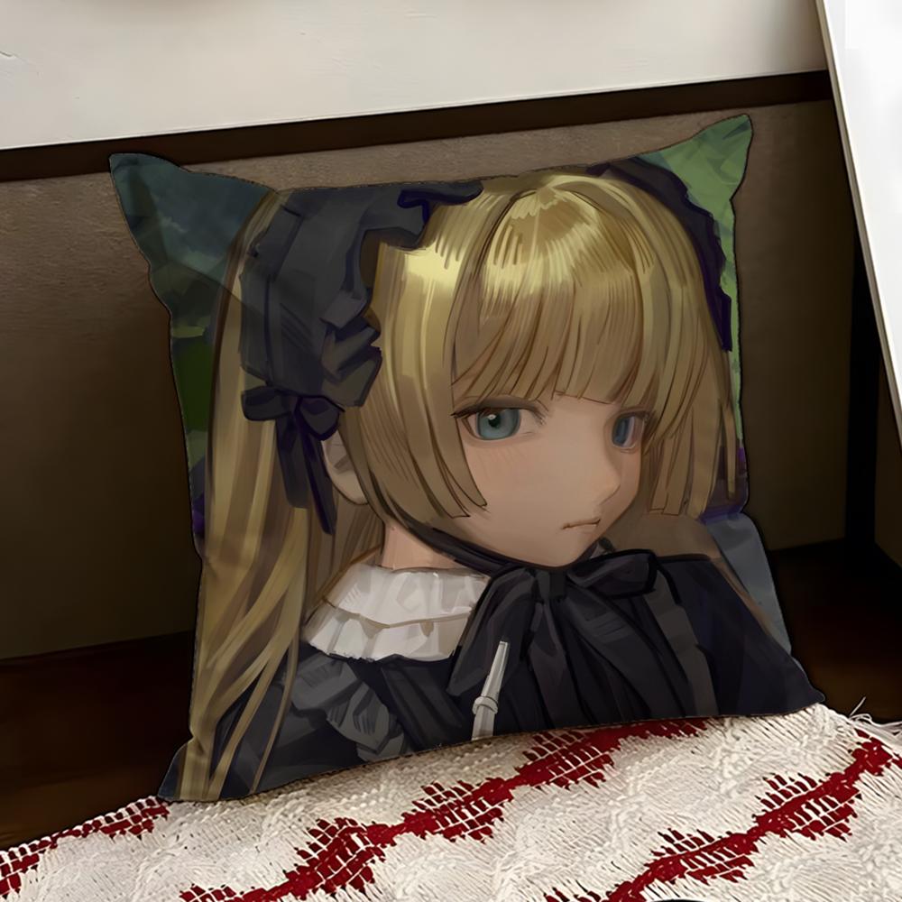 Anime cute GOSICK Cushion Cover Reversible Soft Durable Pillow Cover Home Car MultiScene Use for Daily Comfort