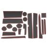 RUIYA Rubber Mats for Suzuki Every Door Pocket Interior Rubber Every Every Wagon DA17W Custom Easy Red DA17V/DA17W, Plates, Non-Slip, Soundproof,