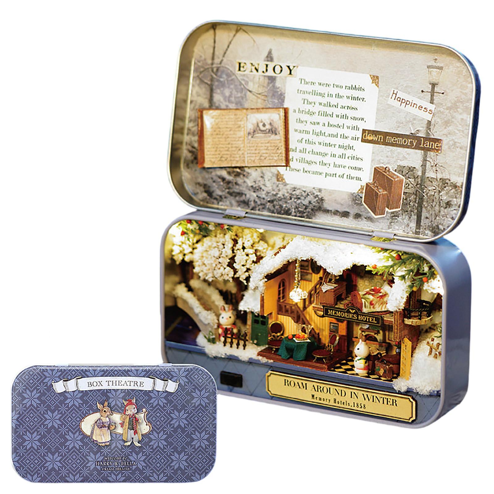 

Набор для сборки миниатюрного дома своими руками – Сделанный вручную коробочный крафтовый домик в подарок на день рождения для девочки 10 мл One Size