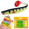 5pcs/bag Soft Lures 11CM-8.3G Fishing Lure Wobblers Double Color Aritificial T Tail Silicone Bait Swimbait Bass Pike Tackle