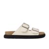 [Shei] Super version~ cowhide retro cork bottom thick bottom buckle with slippers women's sandals