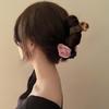 Non-Slip Satin Hair Claw Cute Ponytail Catch Strong Hold Princess Hairpin