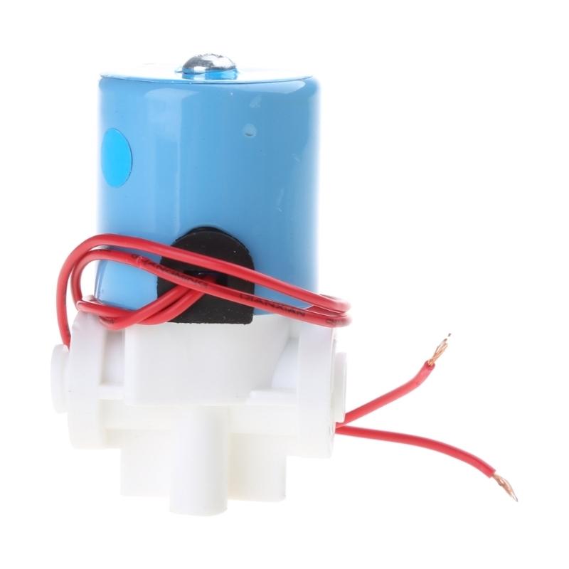 1/4" Quick Connect Water Inlet Solenoid Valve Household Pure-water Machine Parts   12V/24V Water Purifier Valve