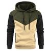 Spring Autumn Men's Color Matching Splicing Hoodies Fashion Sweater Youth Men Loose Casual Sports Pullover Hooded Sweatshirt Y2k
