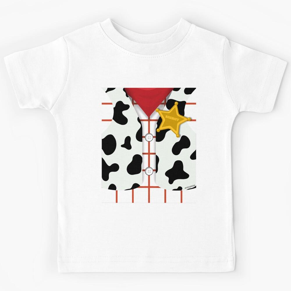 Sheriff Cowboy Cartoon Woody Toy DIY Halloween Costume Kids T-Shirt 170