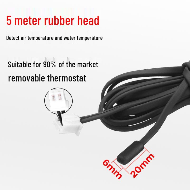 Waterproof High-Precision Thermostat Probe with Plug and Magnetic Air Head