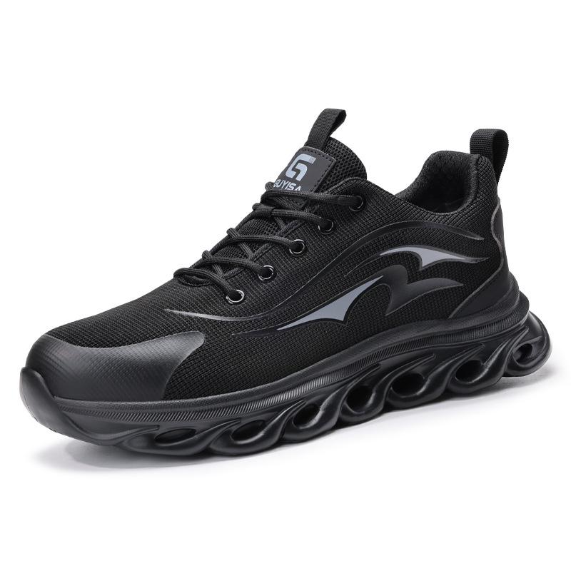 Cross-Border Men's Steel Toe Work Shoes - Anti-Smash, Anti-Puncture, Wear-Resistant, Comfortable Mesh Safety Shoes