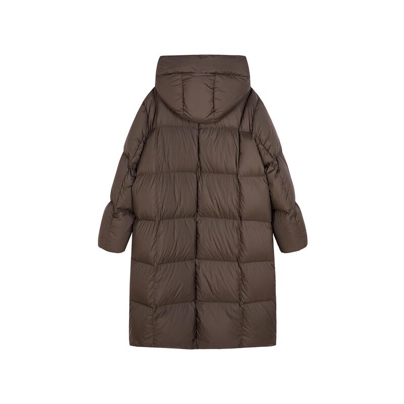 Less 2024 Women's Hooded Loose-Fit Goose Down Jacket