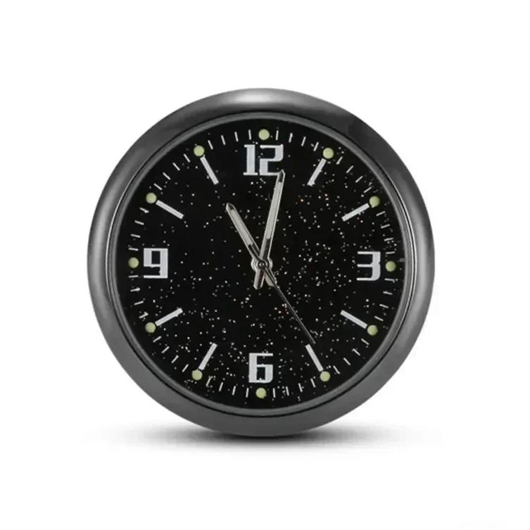 Car Clock Luminous Mini Watch Auto Dashboard Internal Stick-On Digital Watch Mechanics Quartz Clocks Car Ornament Accessories