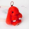 10CM Mini Fluffy Real Fur Pompon Bunny Women Girls Cute Plush Rabbit On Bag Jewelry Wedding Party Toy Kid Gift Bag Charm